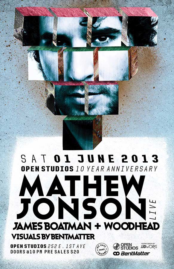 Open Studios | Poster - Mathew Jonson - June 1, 2013