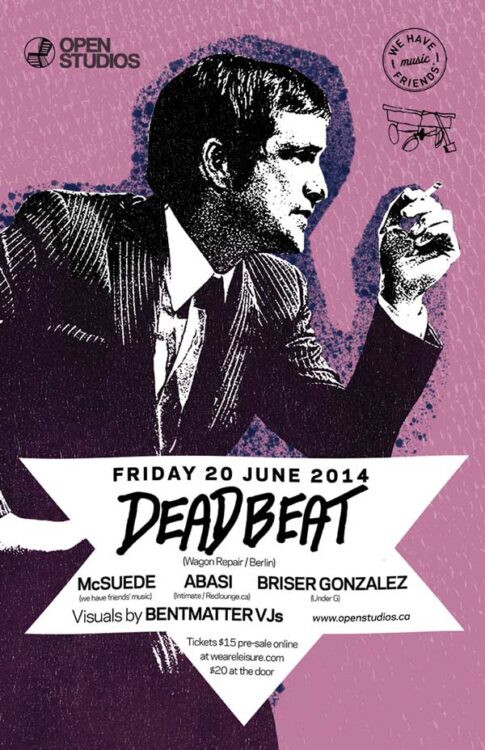 Open Studios | Poster - Deadbeat - June 20, 2014