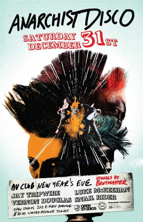 Open Studios | Anarchist Disco 2011 - Poster