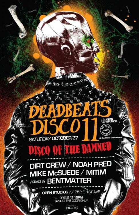 Open Studios | Deadbeats Disco 11 | Poster