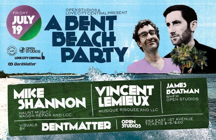 Open Studios | A Bent Beach Party | Poster