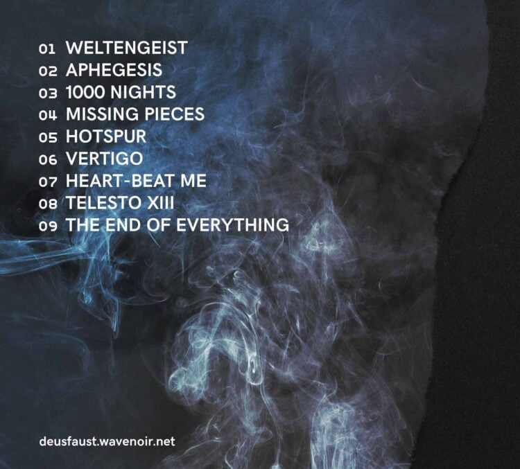 Deus Faust "Weltengeist" CD | Back Cover