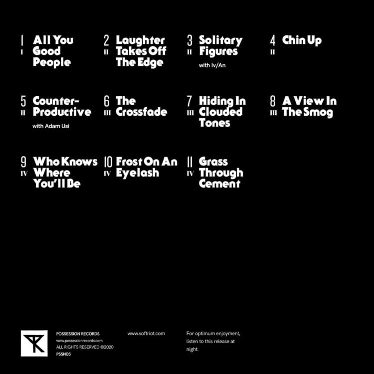 Soft Riot : Chin Up — Digipak CD (Back Cover)