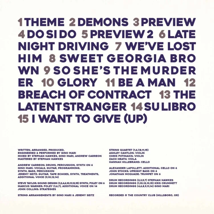 The Gentry : And Now — Vinyl LP Back Cover