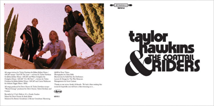 Thrive Records — Taylor Hawkins & The Coattail Riders album — front panels